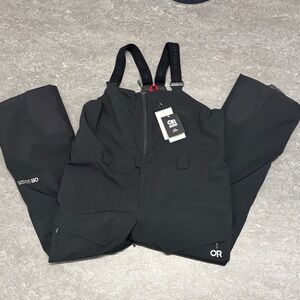 Outdoor Research Menβs Snowcrew bib black XL NWT